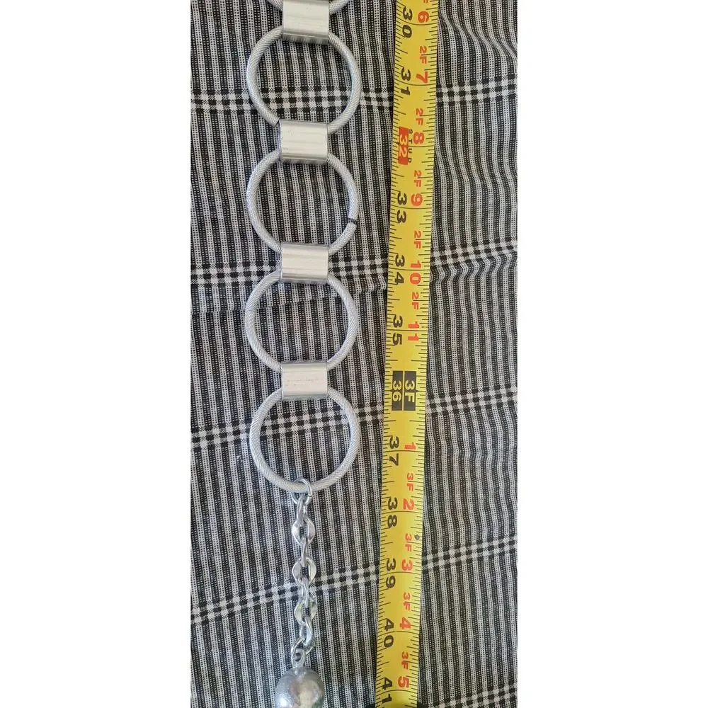 Steve Madden Circle-Link Chain Belt- size M/L 32